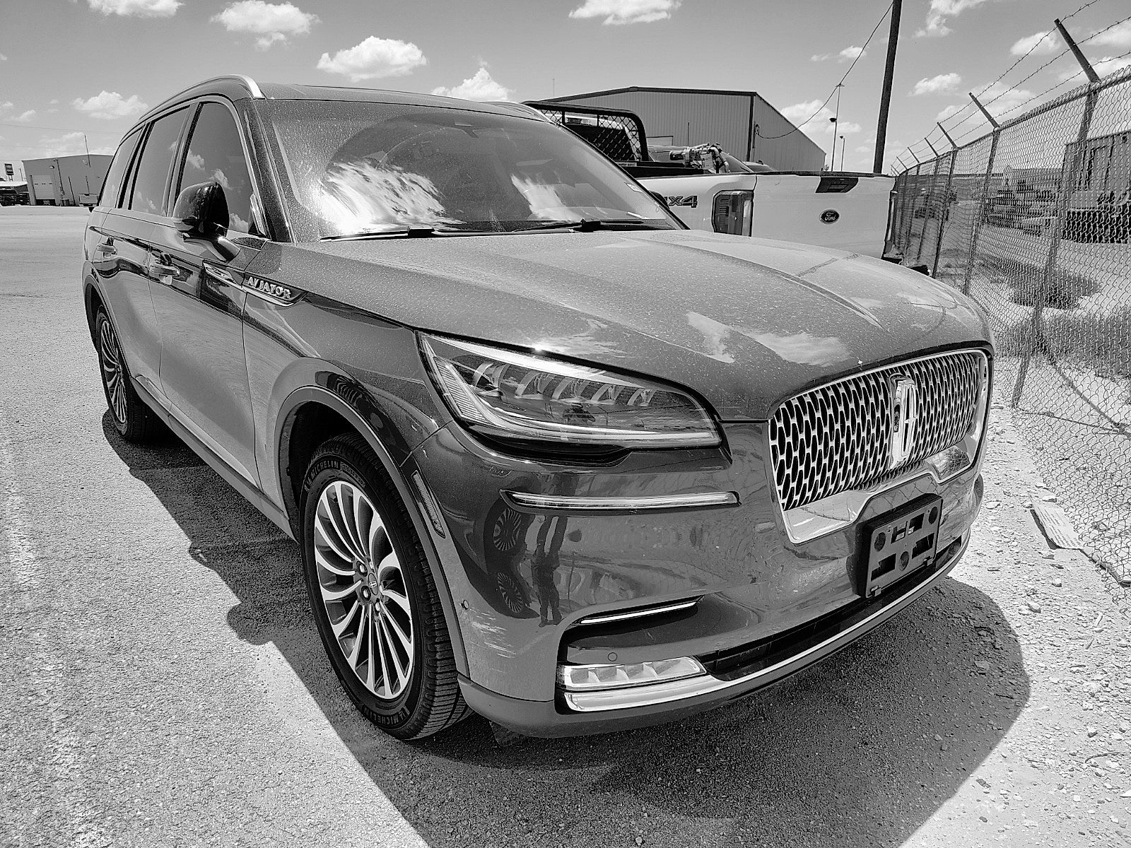 2021 Lincoln Aviator Reserve in Red — front three-quarter view